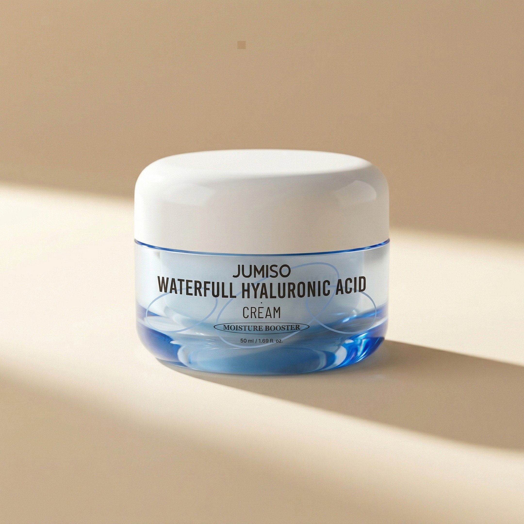 Jumiso — Waterfull Hyaluronic Acid Cream 50ml — editorial — fundo bege