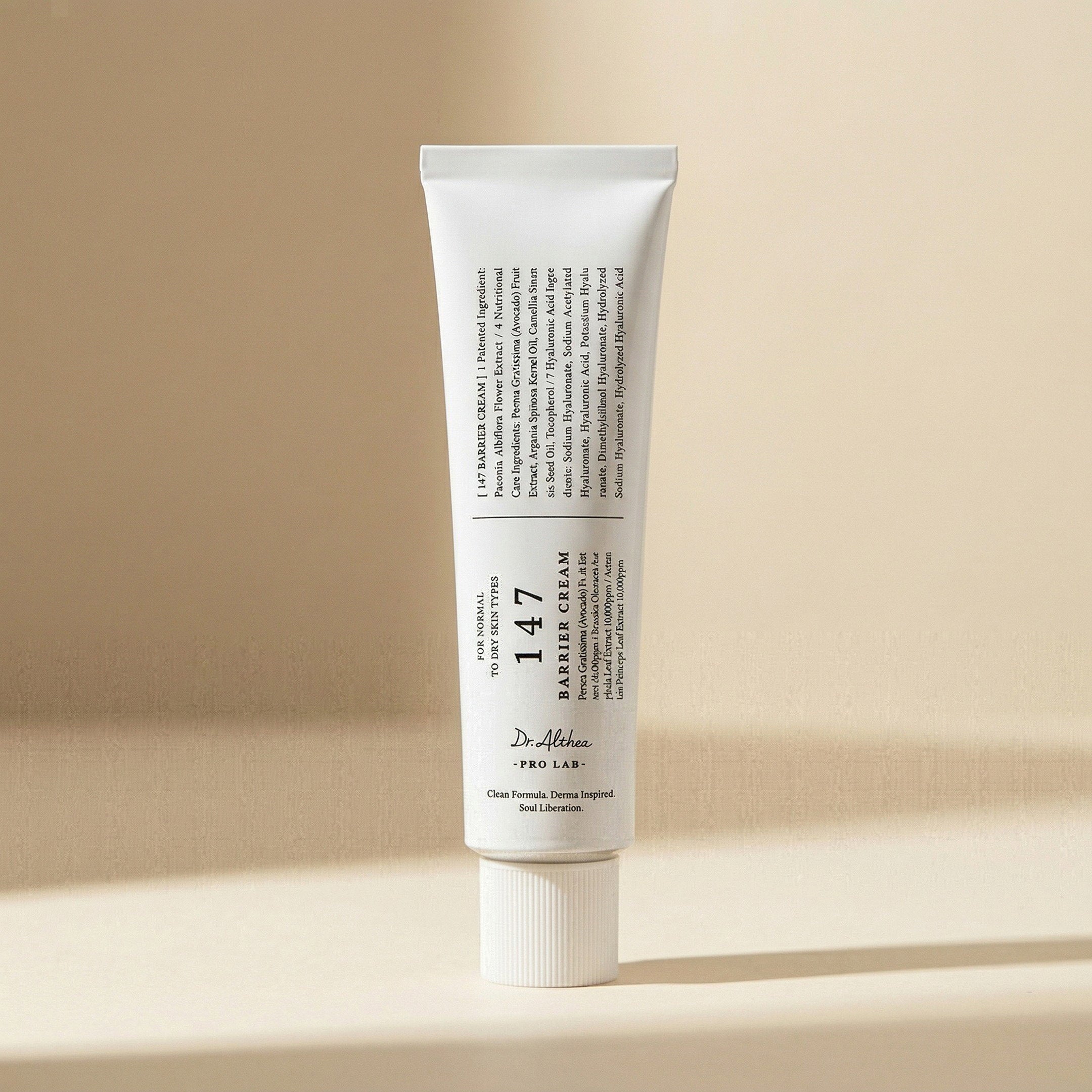 Dr.Althea — 147 Barrier Cream 50ml — editorial — fundo bege