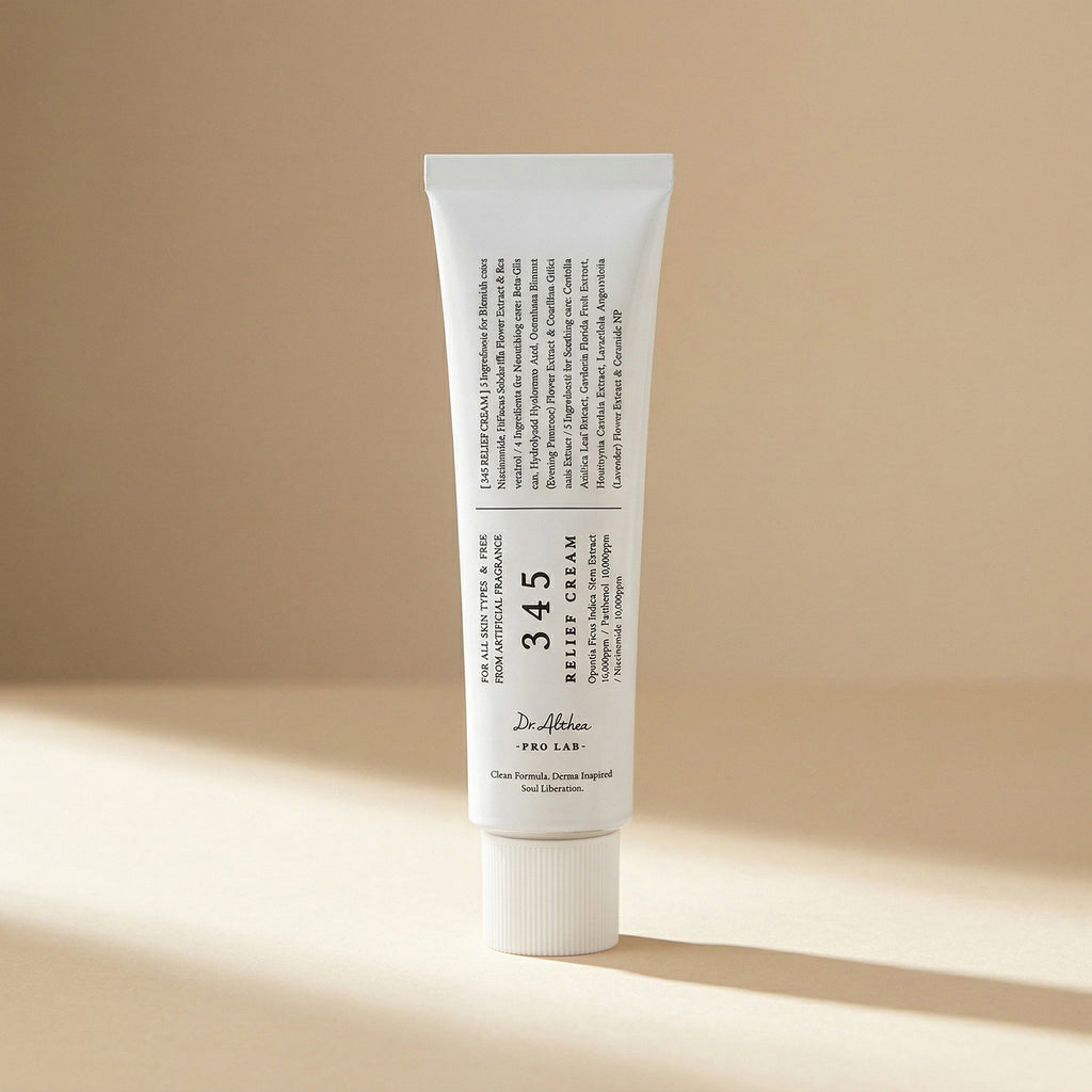 Dr.Althea — 345 Relief Cream 50ml — editorial — fundo bege