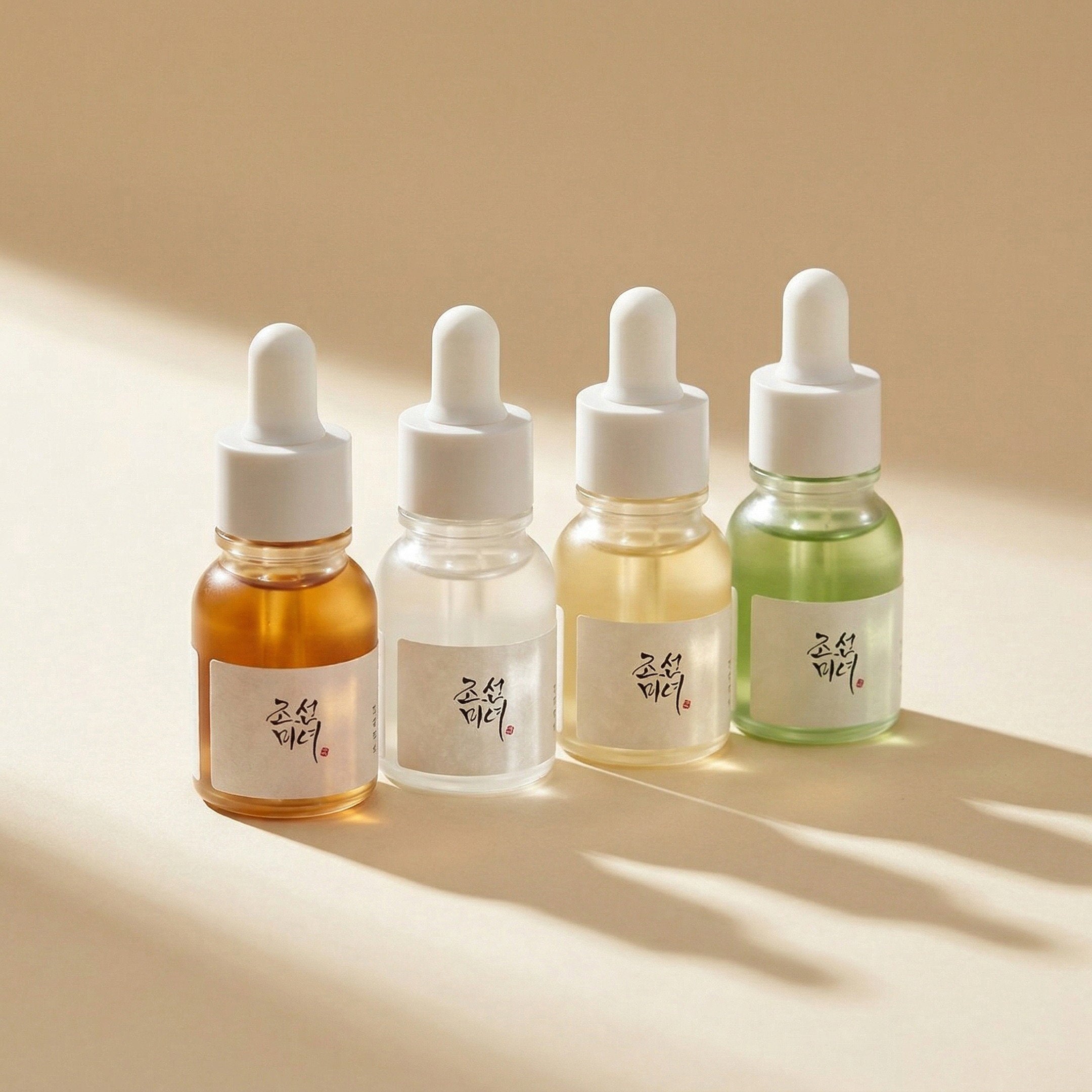 Beauty of Joseon — Hanbang Serum Discovery Kit — editorial — fundo bege