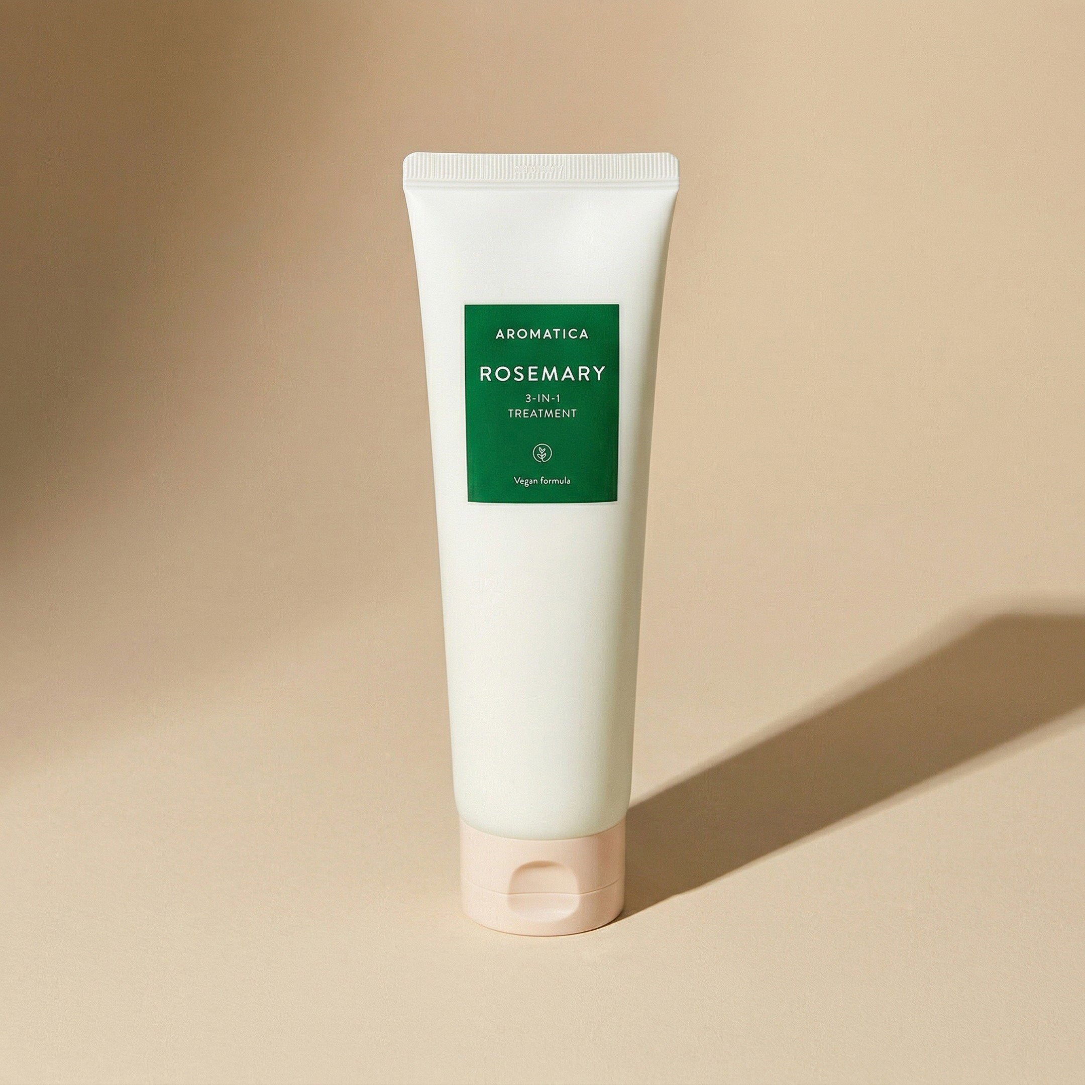Aromatica — Rosemary 3-in-1 Treatment 160ml — editorial — fundo bege
