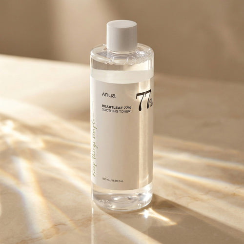 ANUA — Heartleaf 77% Soothing Toner 250ml — detalhe da embalagem