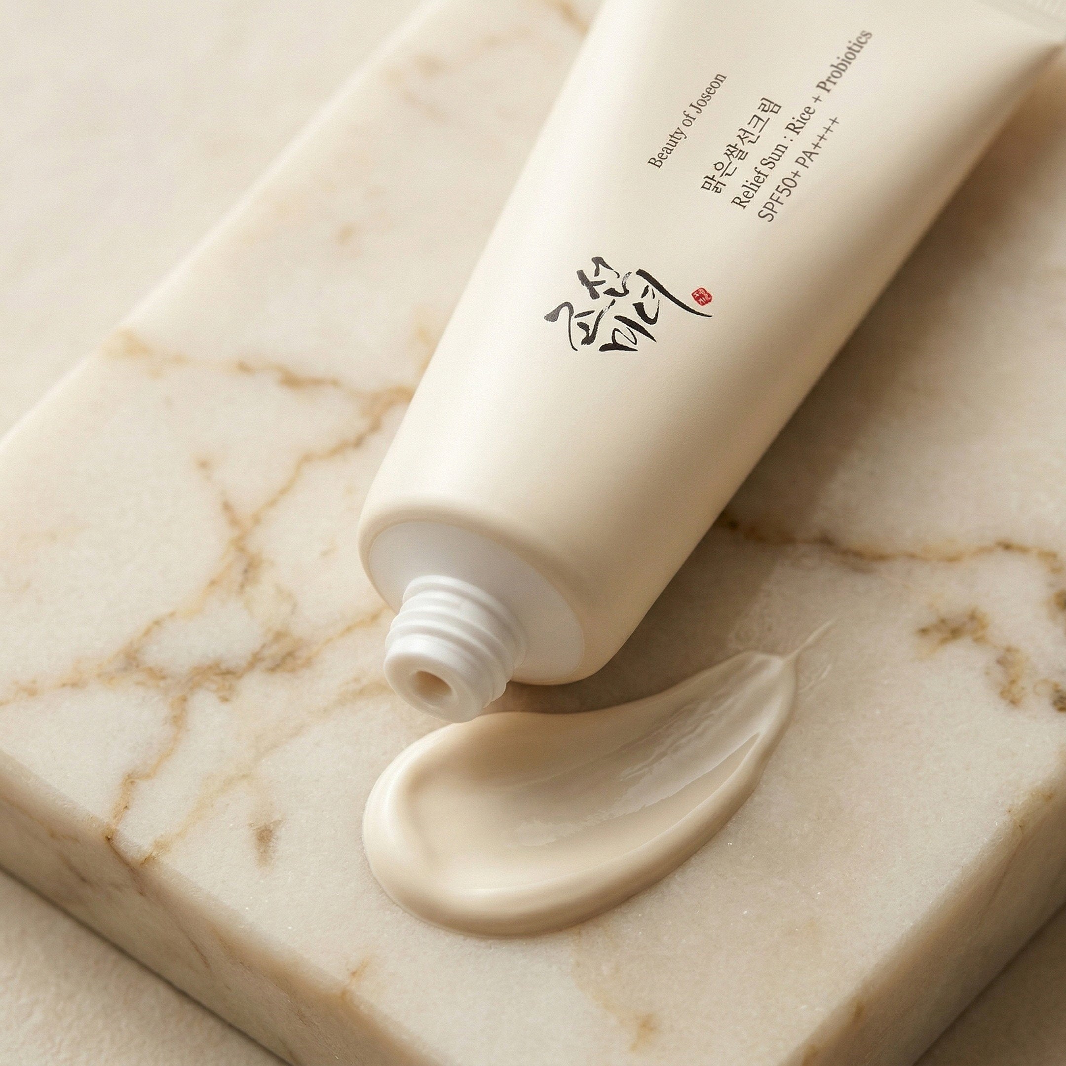 Beauty of Joseon — Relief Sun : Rice + Probiotics SPF50+ PA++++ 50ml — detalhe da embalagem