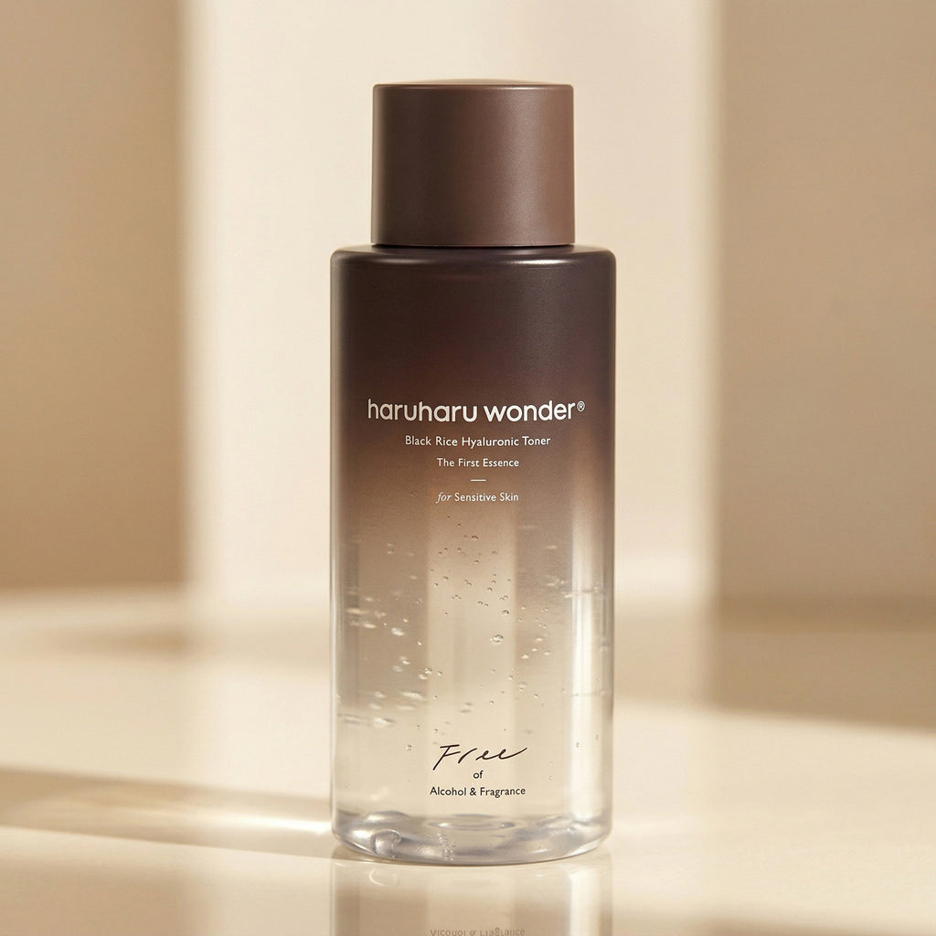 Haruharu Wonder — Black Rice Hyaluronic Toner 150ml — detalhe da embalagem