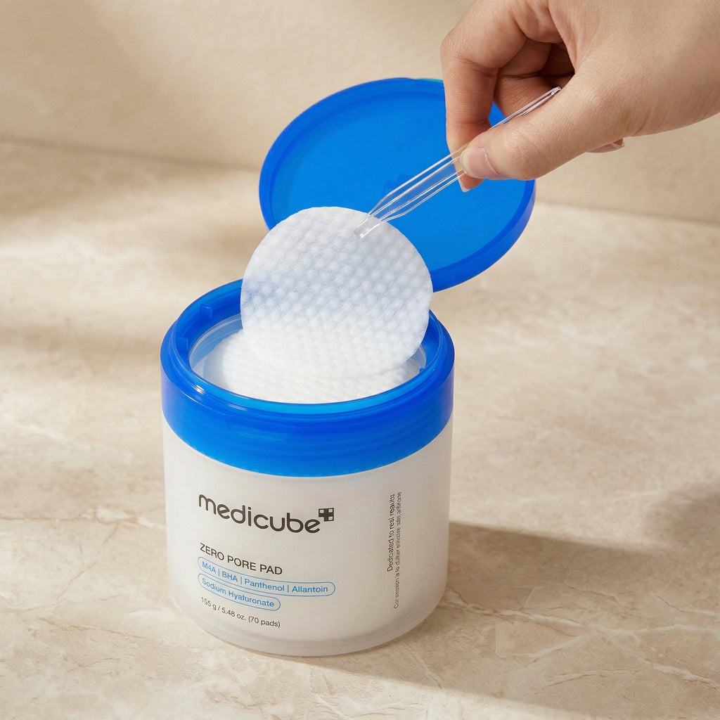 Medicube — Zero Pore Pad 2.0 — detalhe da embalagem