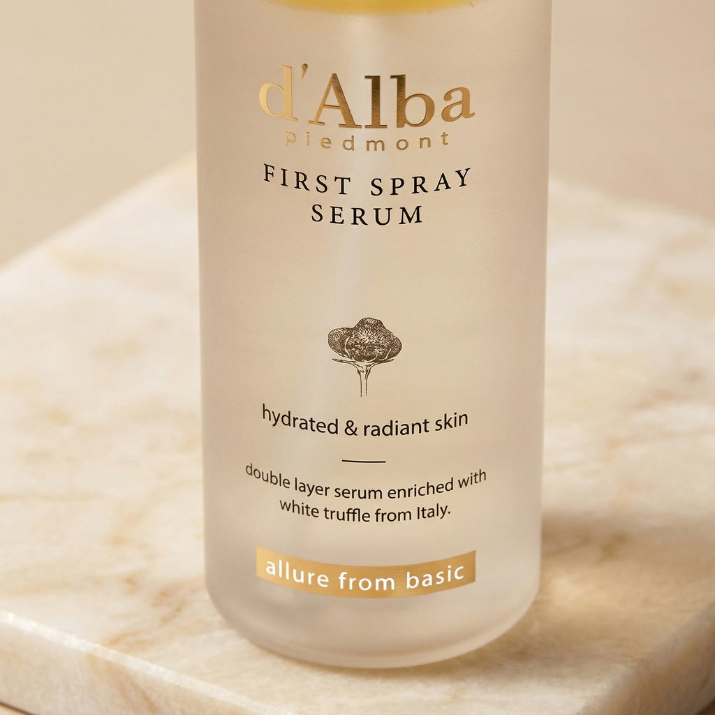 d'Alba — White Truffle First Spray Serum 100ml — detalhe da embalagem