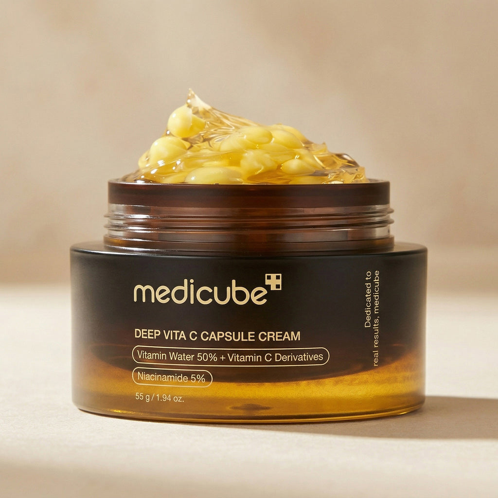 Medicube — Deep Vita C Cream 55g — detalhe da embalagem