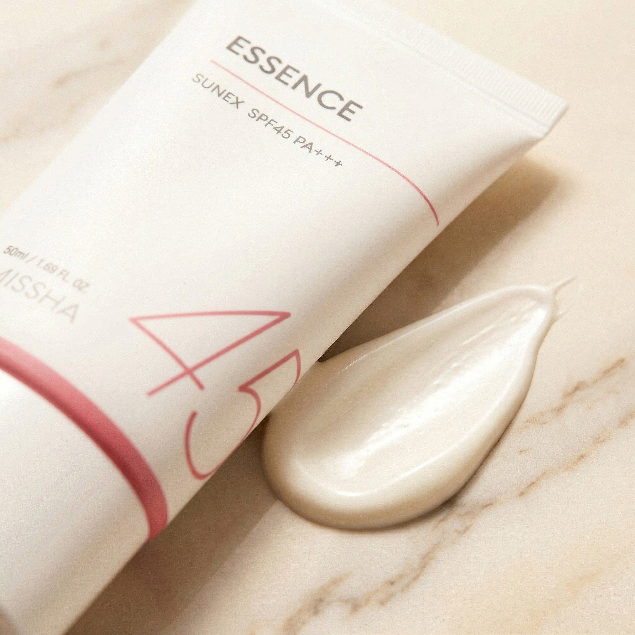 Missha — All Around Safe Block Essence Sun SPF45 PA+++ 50ml — detalhe da embalagem