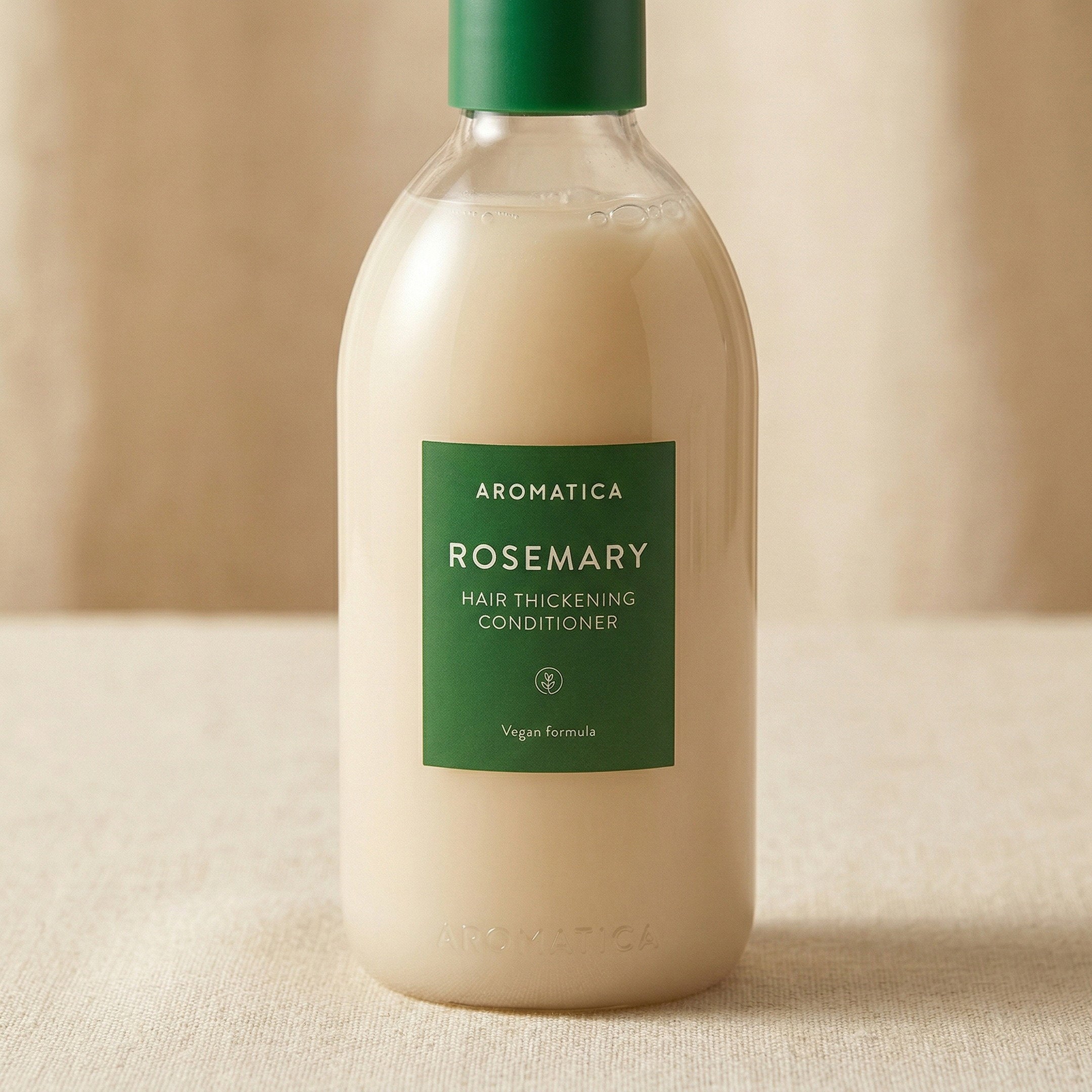 Aromatica — Rosemary Hair Thickening Conditioner 400ml — detalhe da embalagem