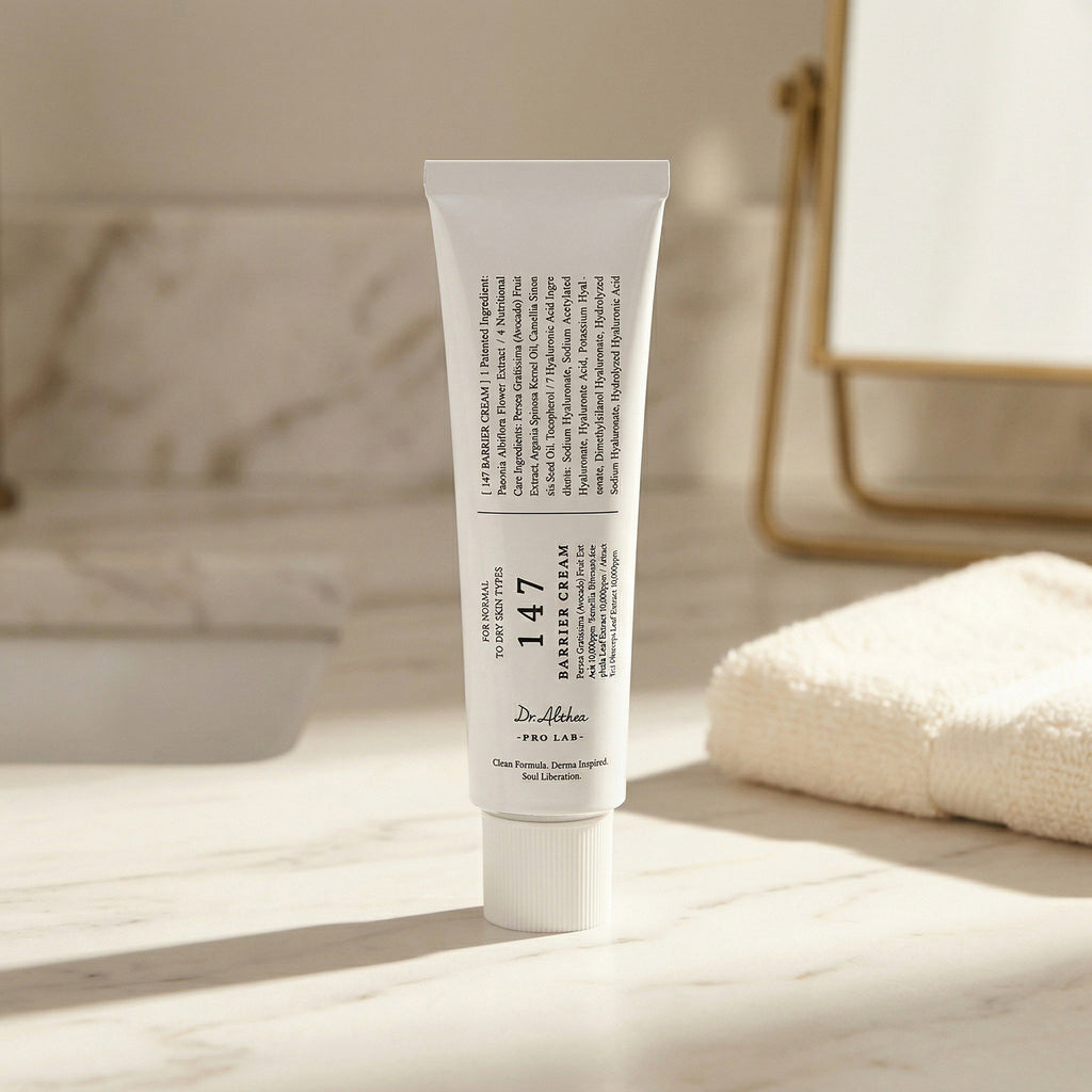 Dr.Althea — 147 Barrier Cream 50ml — contexto de ritual de skincare