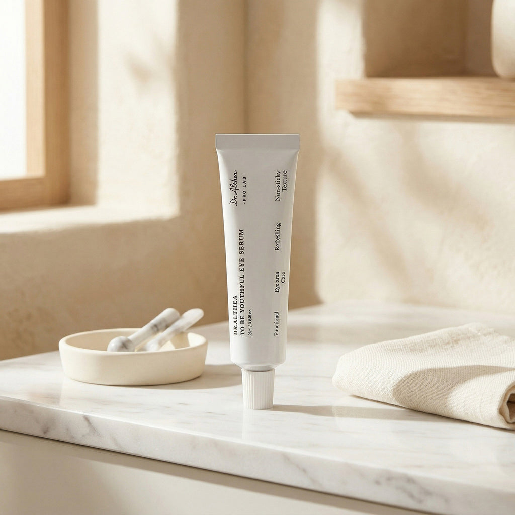 Dr.Althea — To Be Youthful Eye Serum 25ml — contexto de ritual de skincare
