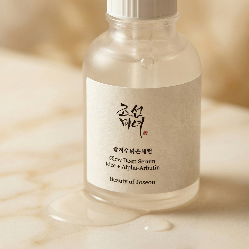 Beauty of Joseon — Glow Deep Serum Rice + Alpha-Arbutin 30ml — detalhe da embalagem