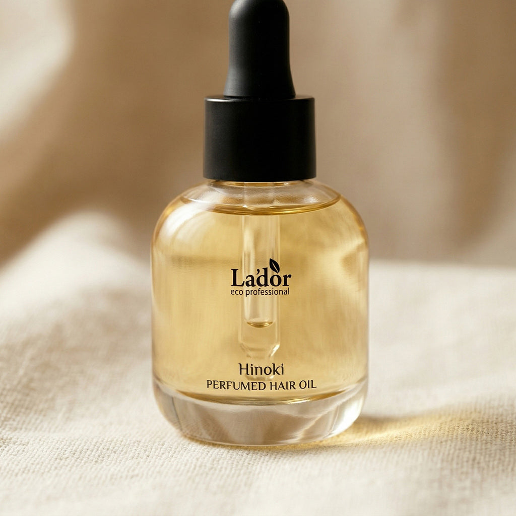 Lador — Perfumed Hair Oil Hinoki 30ml — detalhe da embalagem