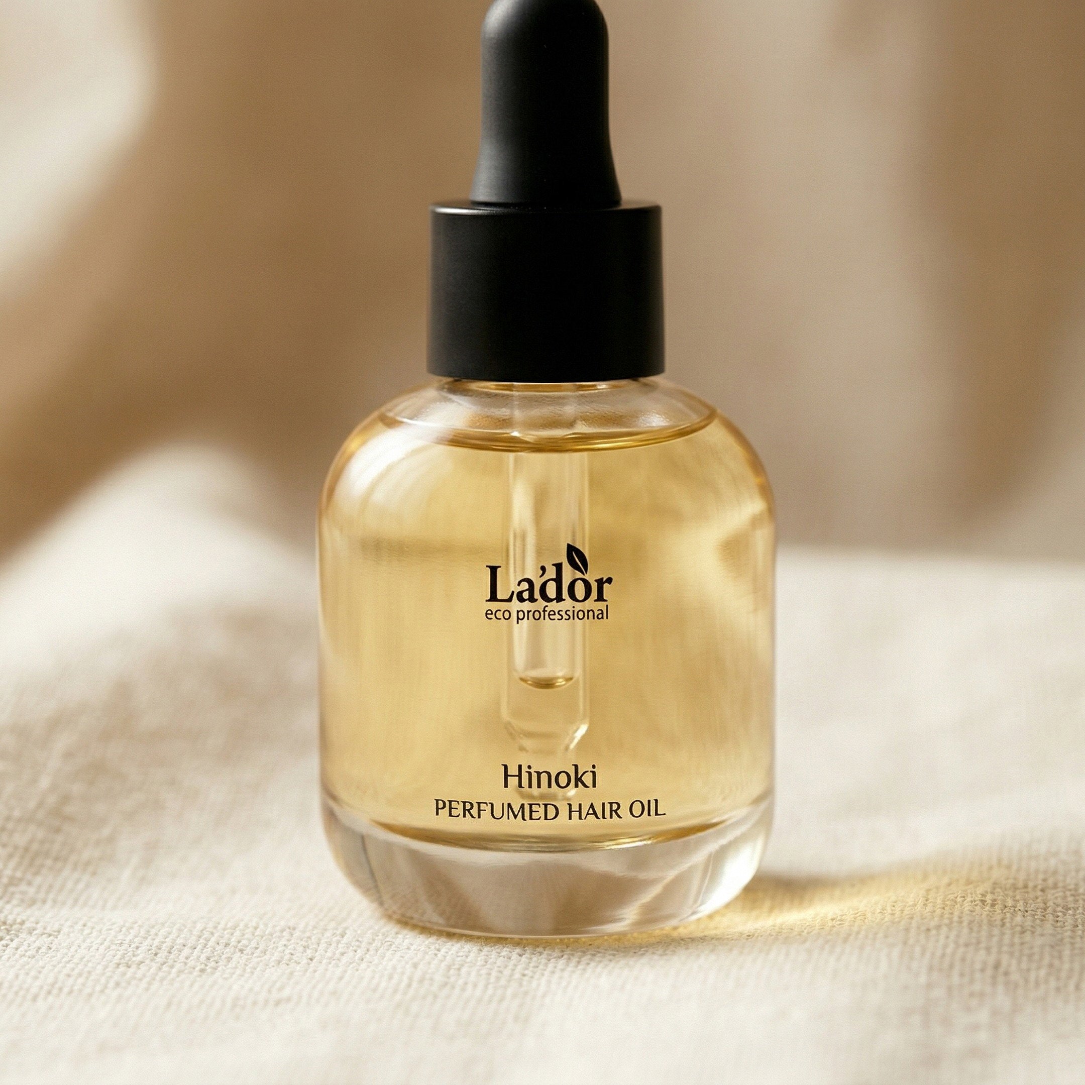 Lador — Perfumed Hair Oil Hinoki 30ml — detalhe da embalagem