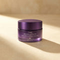 Missha — Time Revolution Night Repair Ampoule Cream 50ml — editorial — fundo bege